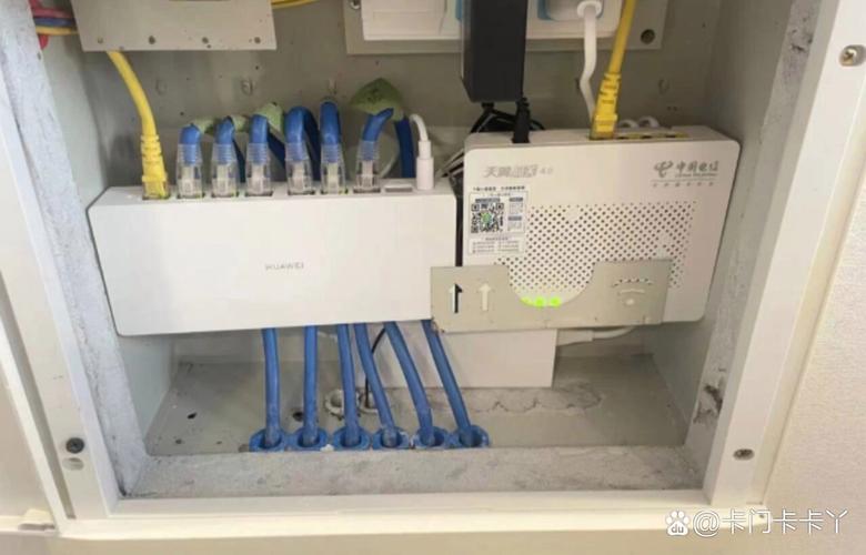 家庭有线电视线改电源线或换成六 网络设备 弱电箱 wlan 接口 lan